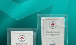 BIDV và cú đúp giải thưởng về tài chính bền vững