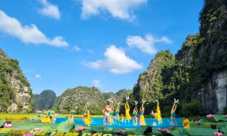 Trưng bày di tích thời Trần tại Di sản Tràng An