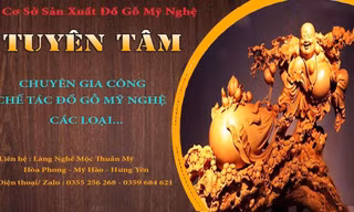 Mỹ nghệ Tuyên Tâm thổi hồn cho gỗ nhờ chế tác thủ công 