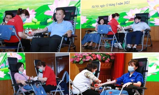 Cán bộ, công chức Kho bạc Nhà nước hưởng ứng chương trình hiến máu tình nguyện