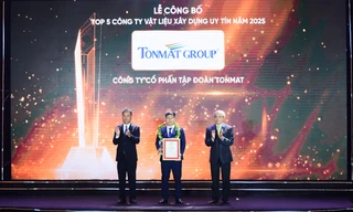 TONMAT Group năm thứ 3 liên tiếp lọt 'Top 5 Công ty vật liệu xây dựng uy tín Việt Nam'