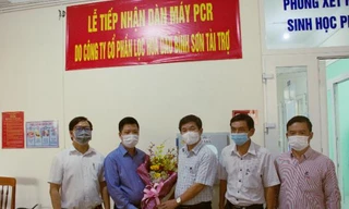 Đại diện lãnh đạo Sở Y tế tỉnh Quảng Ngãi chân thành cảm ơn sự hỗ trợ tích cực của PVN/BSR đối với tỉnh Quảng Ngãi