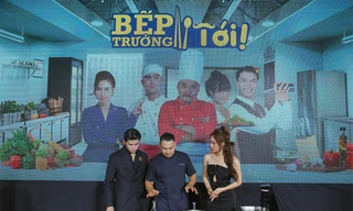 Phương Anh Đào nấu ăn vào lễ ra mắt 'Bếp Trưởng Tới!'