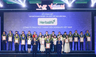 Herbalife Việt Nam được vinh danh Top 500 Doanh nghiệp lớn nhất Việt Nam lần thứ sáu liên tiếp