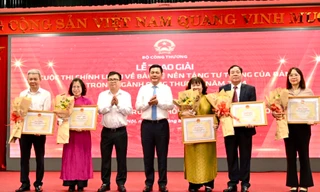 Trao giải cuộc thi bảo vệ nền tảng tư tưởng của Đảng trong ngành công thương