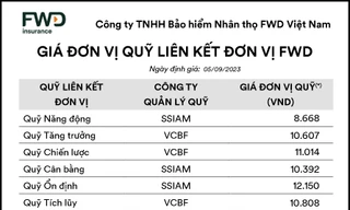 Giá đơn vị quỹ liên kết đơn vị FWD