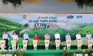 Mộc Châu Milk và Vinamilk chính thức ra mắt và khởi công dự án tổ hợp thiên đường sữa Mộc Châu