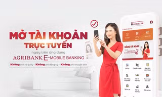Mở tài khoản trực tuyến trên điện thoại di động cùng ứng dụng Agribank E-Mobile Banking
