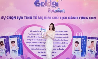 Hoa hậu Đỗ Mỹ Linh chính thức trở thành Đại sứ độc quyền thương hiệu Bỉm Nhật Goldgi
