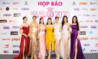 Hoa hậu Doanh nhân Xuân Hương rạng rỡ tại buổi họp báo Hoa hậu Việt Nam 2020 