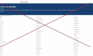 Mạo danh website Tổng công ty Điện lực miền Bắc thông tin lịch cắt điện