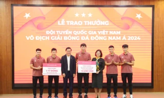 Vô địch Giải bóng đá Đông Nam Á 2024, tuyển bóng đá Việt Nam nhận thưởng lớn từ Agribank
