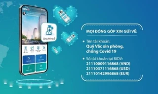 Chuyển tiền ủng hộ không cần nhớ số tài khoản ngay trên app của BIDV