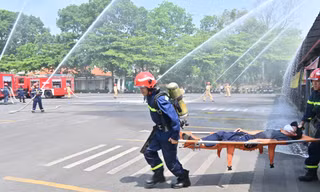 Vedan Việt Nam tổ chức thực tập phương án 'phòng cháy chữa cháy và cứu nạn cứu hộ' năm 2024