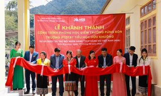 Khánh thành 4 phòng học mới do MSB tài trợ tại điểm trường Pủng Bón, Nghệ An