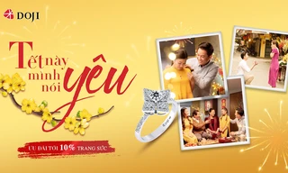 Trang sức DOJI ưu đãi 10% dịp năm mới