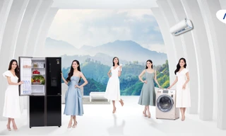 Thí sinh hoa hậu Việt Nam 2020 ‘đọ’ dáng trong bộ ảnh của Aqua Việt Nam