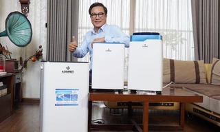 NSND Trọng Trinh tận hưởng 'mùa nồm' nhờ máy hút ẩm Kosmen