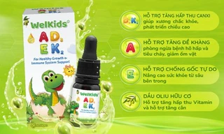 WelKids ADEK bổ sung D3K2 + Vitamin A, E giúp con Cao - Khỏe