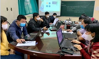 Trường Cao đẳng Xây dụng Nam Định tập huấn về dạy và học trực tuyến trong đợt học sinh, sinh viên phải tạm nghỉ tới trường vì dịch COVID-19 hồi tháng 4 vừa qua.