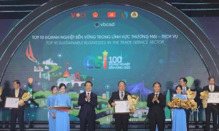 AEON Việt Nam vào top 3 doanh nghiệp phát triển bền vững ngành thương mại – dịch vụ