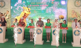 Cắt băng khởi công Trường Quốc Tế Mekong Xanh.