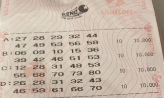 Lần đầu có người chơi trúng Keno trị giá 2 tỷ đồng 