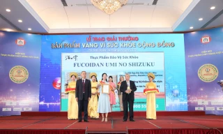 Fucoidan Umi No Shizuku nhận 'Huy chương Vàng vì sức khỏe cộng đồng'