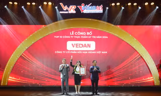 Vedan Việt Nam giữ vững ngôi vị 'Top 10 công ty uy tín ngành thực phẩm - đồ uống' năm thứ 7 liên tiếp