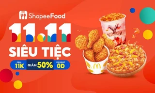 Khởi động mùa lễ hội cuối năm với sự kiện 11.11 - ShopeeFood siêu tiệc