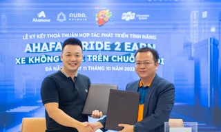 Ahamove – Aura Network hợp tác cho ra mắt tính năng AhaFast Ride To Earn 