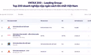 EVN nằm trong top 10 doanh nghiệp nộp ngân sách lớn nhất Việt Nam