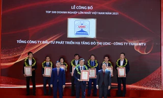 Udic được xếp hạng top 500 doanh nghiệp lớn nhất Việt Nam năm 2021 