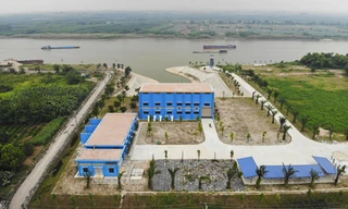 Nhà máy nước mặt sông Đuống được khánh thành vào đầu tháng 9/2019. (Ảnh: Trọng Trinh)