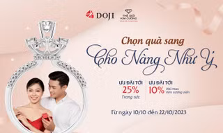 Ưu đãi tới 25% trang sức sang cho nàng như ý dịp 20/10