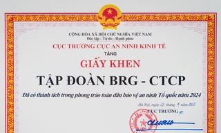 Tập đoàn BRG nhận giấy khen trong phong trào 'Toàn dân Bảo vệ An ninh Tổ quốc năm 2024'