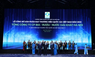 Habeco được vinh danh thương hiệu quốc gia năm 2022 