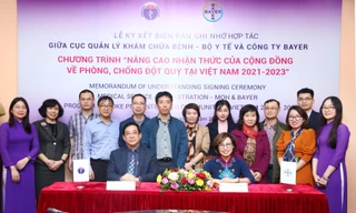 Bayer Việt Nam và Cục Quản lý Khám, chữa bệnh (QLKCB) ký Biên bản ghi nhớ xây dựng “Kênh thông tin điện tử Phòng chống đột quỵ dành cho người bệnh và cộng đồng giai đoạn 2021 - 2023”.
