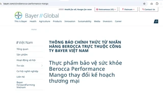Lý do Bayer Việt Nam chủ động thu hồi công bố sản phẩm