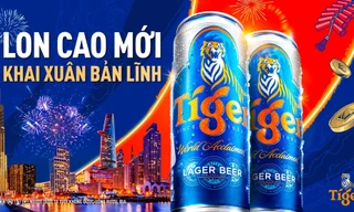 Tiger Beer gửi lời chúc khai xuân bản lĩnh với lon cao mới