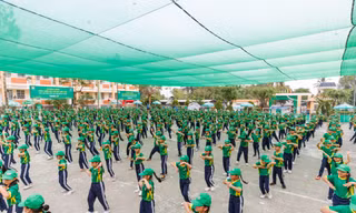 Học sinh 15 trường tại Bình Dương lập kỷ lục Việt Nam với màn đồng diễn thể dục