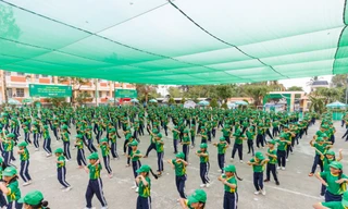 Học sinh 15 trường tại Bình Dương lập kỷ lục Việt Nam với màn đồng diễn thể dục