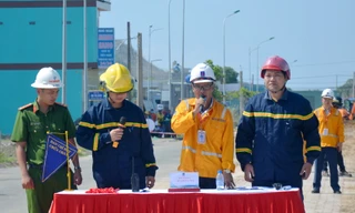 KĐN tổ chức thành công diễn tập PCCC trên hành lang tuyến ống dẫn khí Bạch Hổ