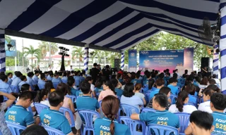 Lễ khai mạc phát động Ngày hội hiến máu nhân đạo với sự tham gia hàng trăm công nhân viên AQUA Việt Nam
