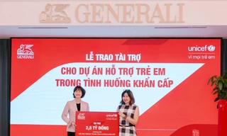 Tập đoàn Generali góp 2,5 tỷ đồng cùng UNICEF cho dự án bảo vệ trẻ em trong tình huống khẩn cấp 