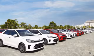 Xe Kia Soluto sản xuất tại nhà máy THACO Kia - KCN THACO Chu Lai