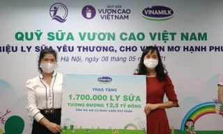 Quỹ sữa vươn cao Việt Nam tiếp tục hành trình trao sữa cho trẻ em tại 26 tỉnh thành 