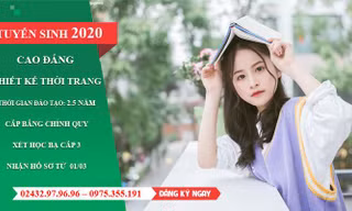 Cao đẳng thiết kế thời trang Hà Nội xét tuyển học bạ THPT