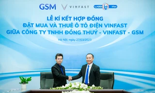 Lado Taxi thuê 500 ô tô điện Vinfast và mua bổ sung 40 XE VF e34