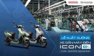 Honda Việt Nam chào mừng xuất xưởng chiếc xe gắn máy điện ICON e: đầu tiên